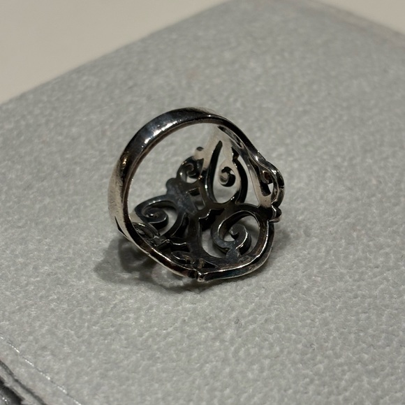 Retired James Avery Sterling Silver Open Sorrento Ring Size 6.5 - Picture 5 of 7